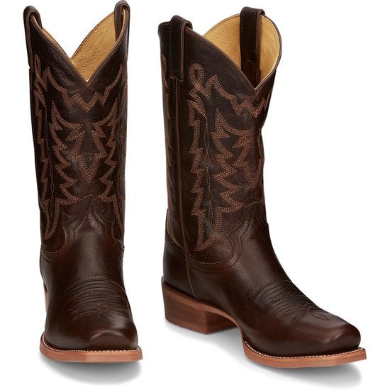 Justin Andrews Men's Cowboy Boots Brown | HJUPDC-968