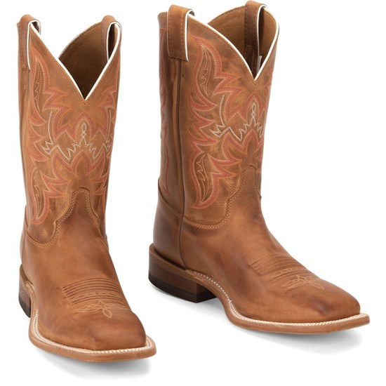 Justin Austin Men's Cowboy Boots Brown | OZEFJU-468