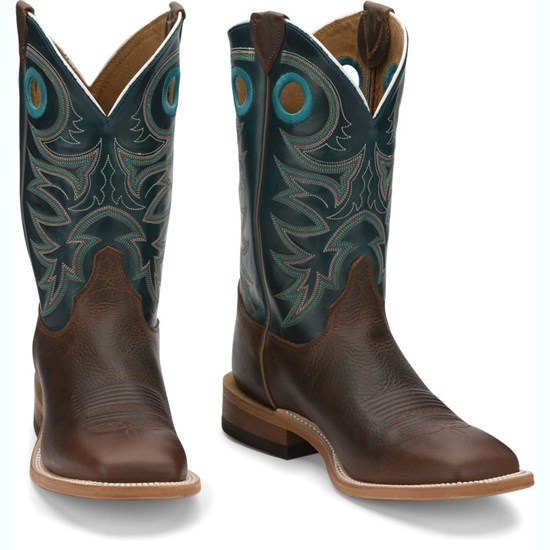 Justin Austin Men's Cowboy Boots Dark Brown | CHWFDT-786