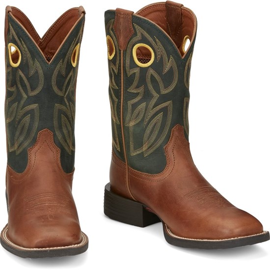 Justin Bowline Men's Cowboy Boots Brown | PMLXBW-369