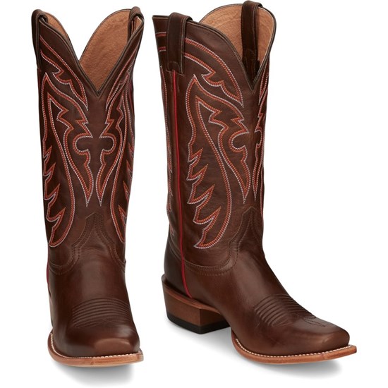 Justin Brindle Men's Cowboy Boots Brown | DLZUTR-326