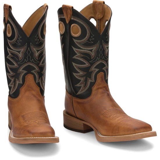 Justin Caddo Men's Cowboy Boots Copper Brown | CXZQFL-974