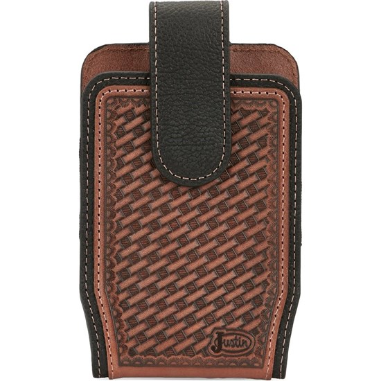 Justin Cell Phone Case Men's Belts Brown | YMCPBR-073