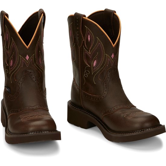 Justin Gemma Women's Cowboy Boots Dark Brown | MCZJOY-674