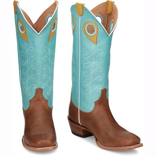 Justin Hattie Women's Cowboy Boots Brown | FVPLNW-405