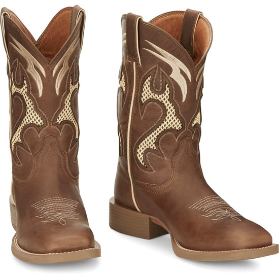 Justin Octane Men's Cowboy Boots Brown | RZHPCU-869