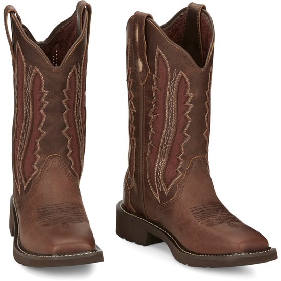 Justin Paisley Women's Cowboy Boots Brown | FYDBAX-180