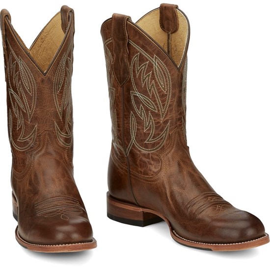 Justin Pearsall Men's Cowboy Boots Brown | WLUDCM-152