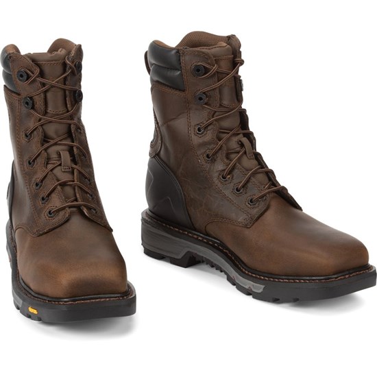 Justin Pipefitter Steel Toe Men's Work Boots Brown | YKGRJT-043