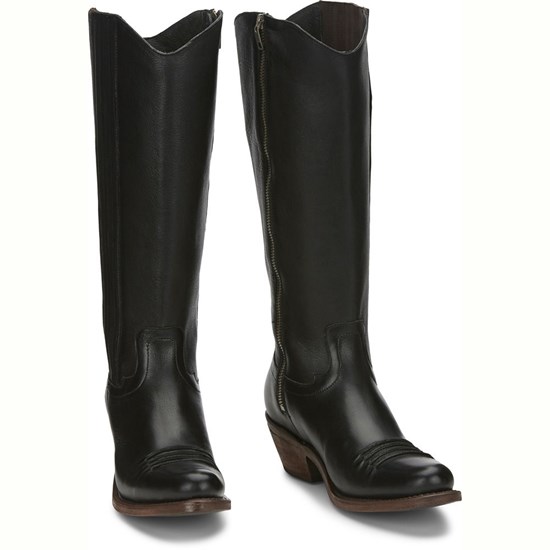 Justin Savannah Women's Cowboy Boots Black | OVJKSC-083