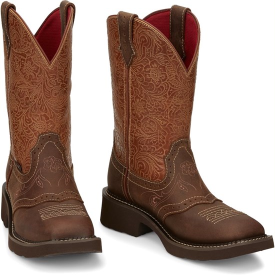 Justin Starlina Women's Cowboy Boots Brown | HCJVFN-396