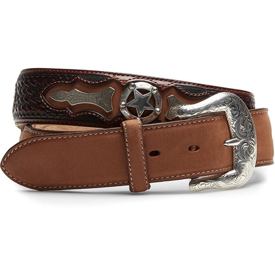 Justin Tan Odessa Star Men's Belts Brown | VJPUOX-395