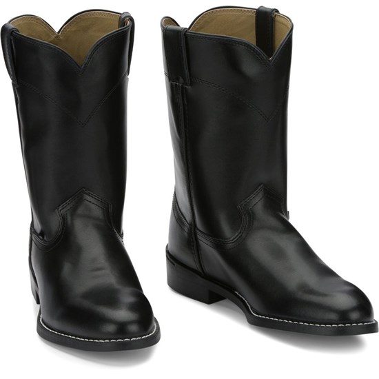 Justin Temple Men's Cowboy Boots Black | EUKVJQ-701