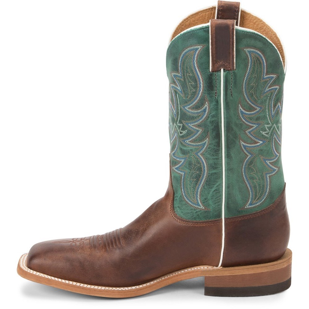 Justin Austin Men's Cowboy Boots Brown | EDISLM-629