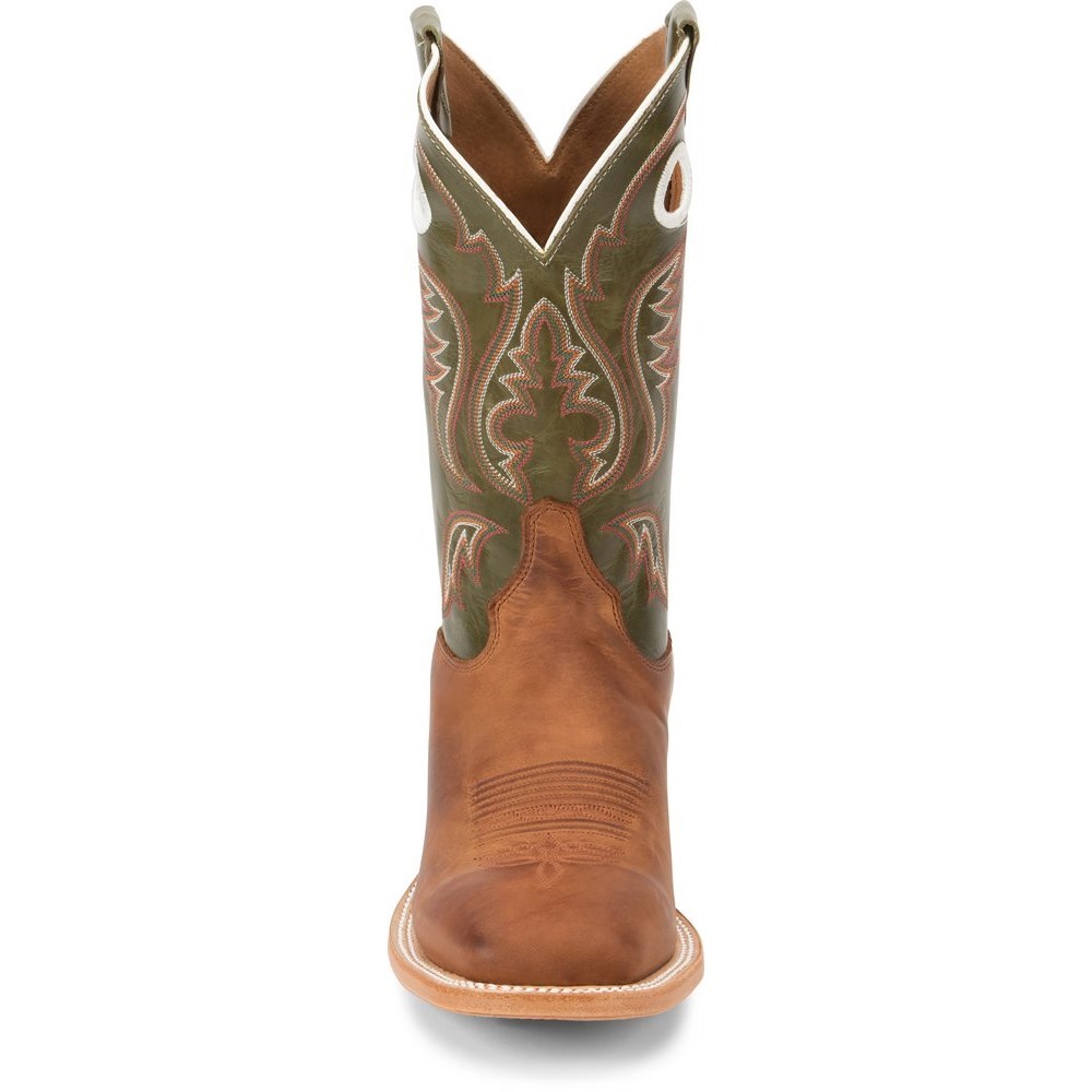 Justin Austin Men's Cowboy Boots Brown | HDNJAG-903