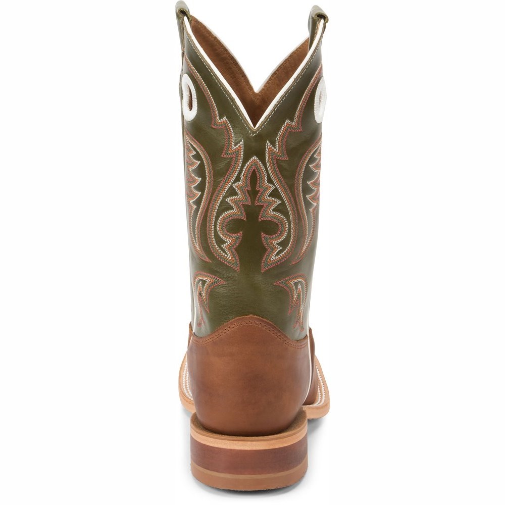 Justin Austin Men's Cowboy Boots Brown | HDNJAG-903