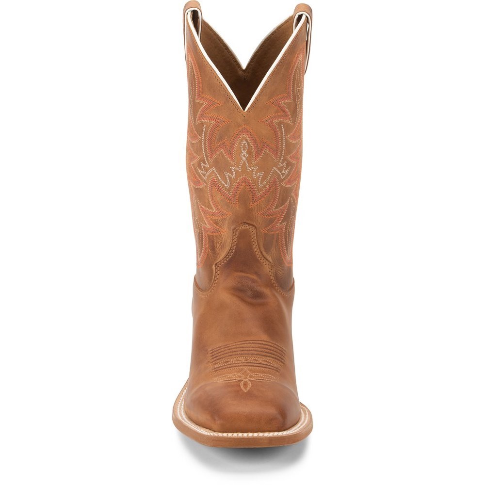 Justin Austin Men's Cowboy Boots Brown | OZEFJU-468