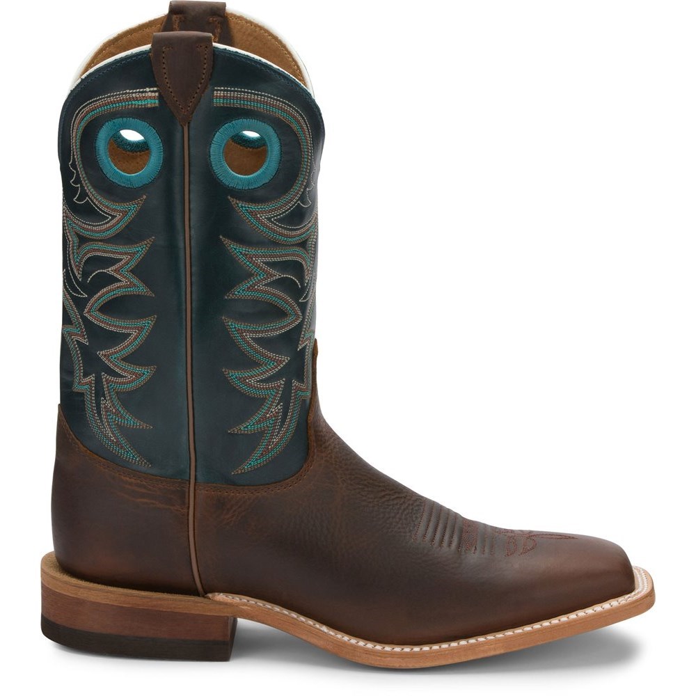 Justin Austin Men's Cowboy Boots Dark Brown | CHWFDT-786