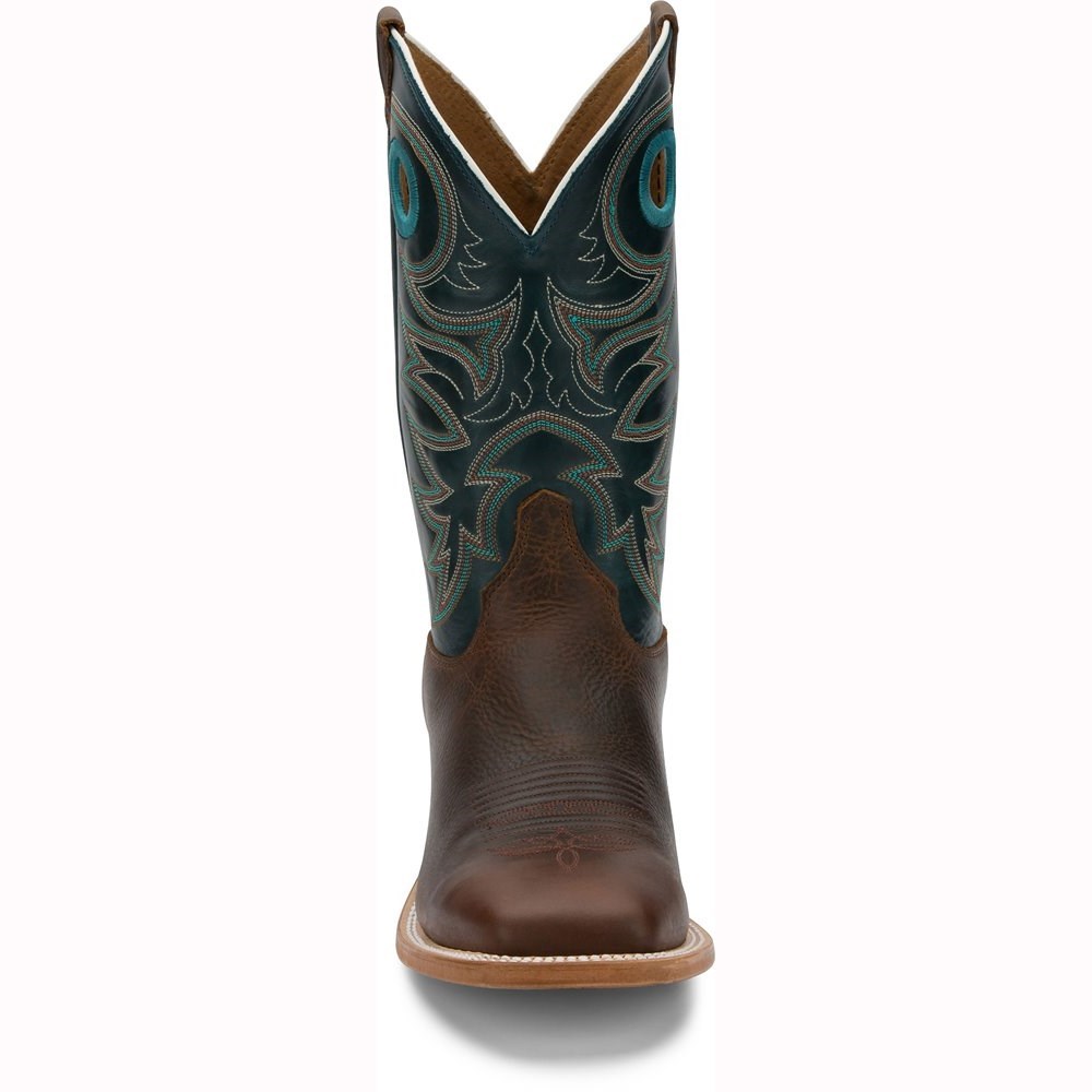 Justin Austin Men's Cowboy Boots Dark Brown | CHWFDT-786