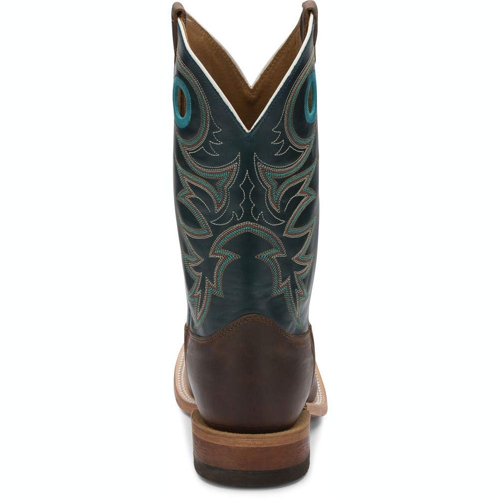 Justin Austin Men's Cowboy Boots Dark Brown | CHWFDT-786