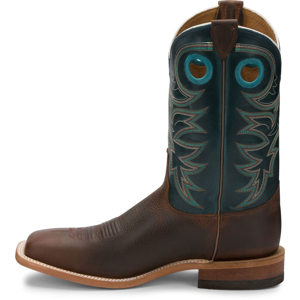 Justin Austin Men's Cowboy Boots Dark Brown | CHWFDT-786