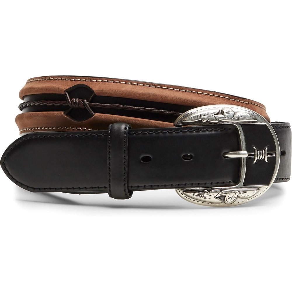 Justin Black/Copper Fenced In Men\'s Belts Black | WNCHZD-674