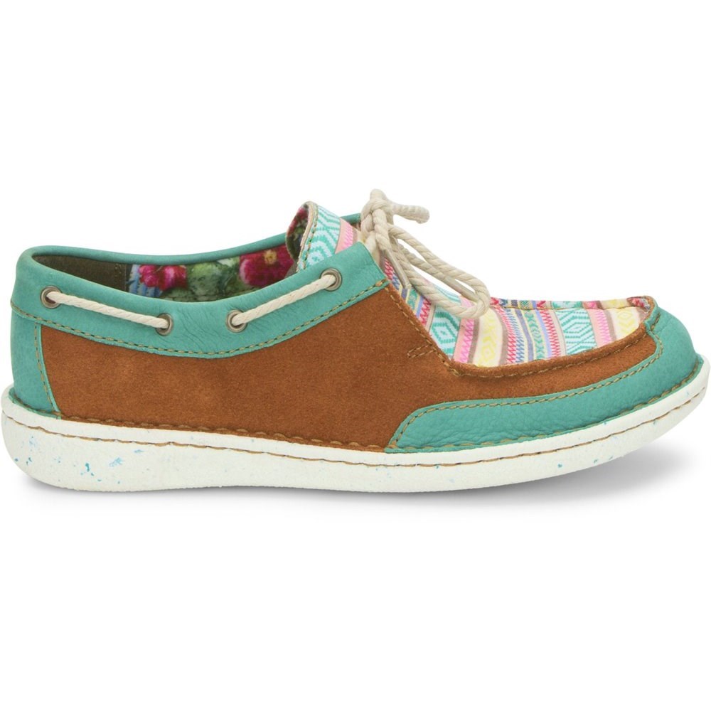 Justin Boatie Women's Casual Shoes Turquoise | NZPGIH-632