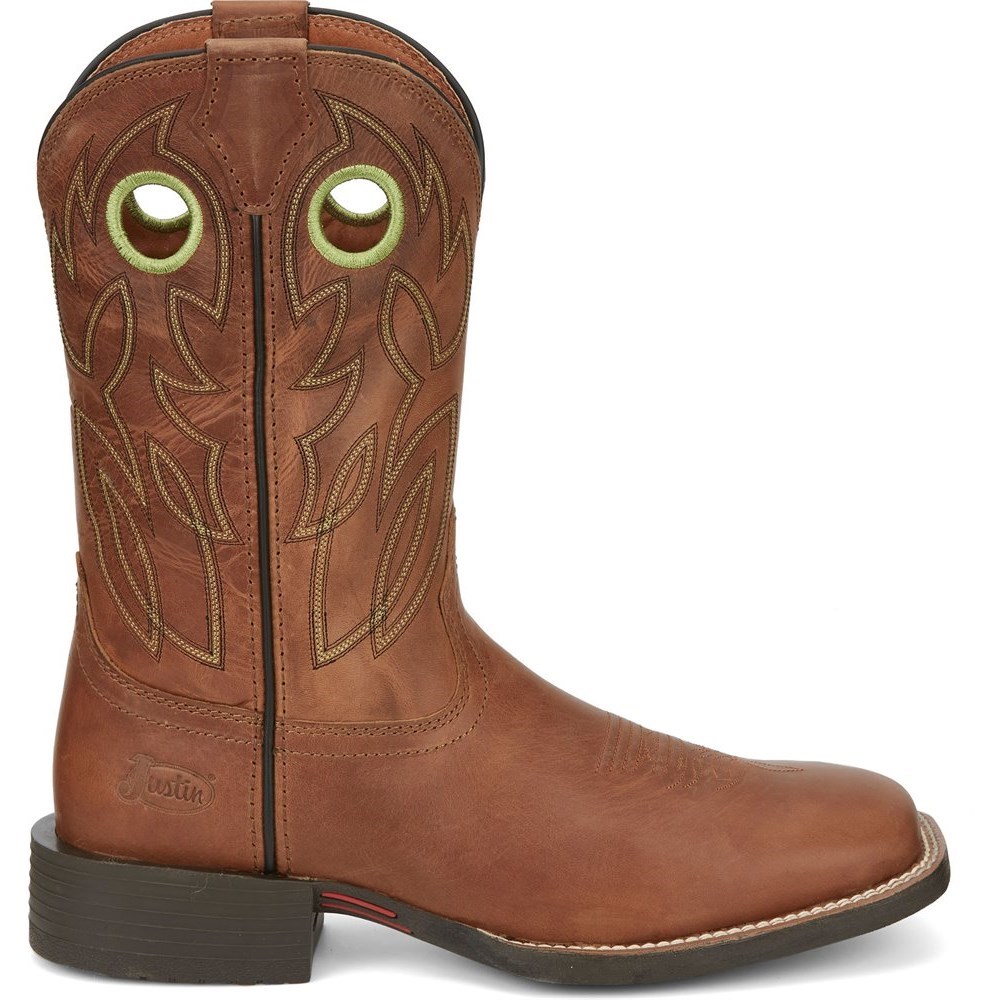 Justin Bowline Men's Cowboy Boots Brown | GYXAWD-965