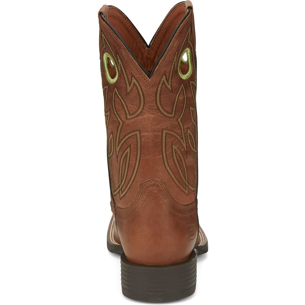 Justin Bowline Men's Cowboy Boots Brown | GYXAWD-965