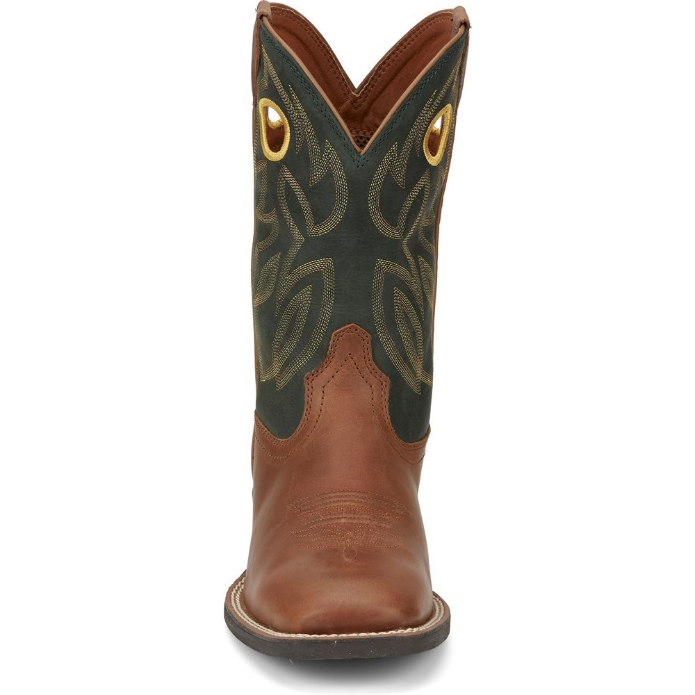 Justin Bowline Men's Cowboy Boots Brown | PMLXBW-369