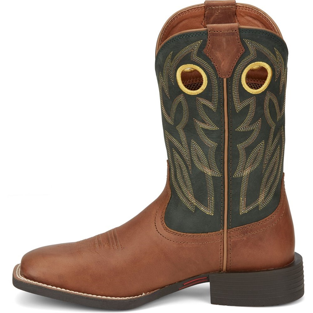 Justin Bowline Men's Cowboy Boots Brown | PMLXBW-369