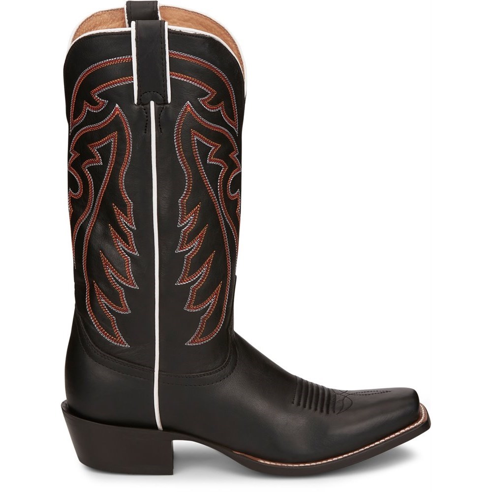 Justin Brindle Men's Cowboy Boots Black | NOTEIR-629