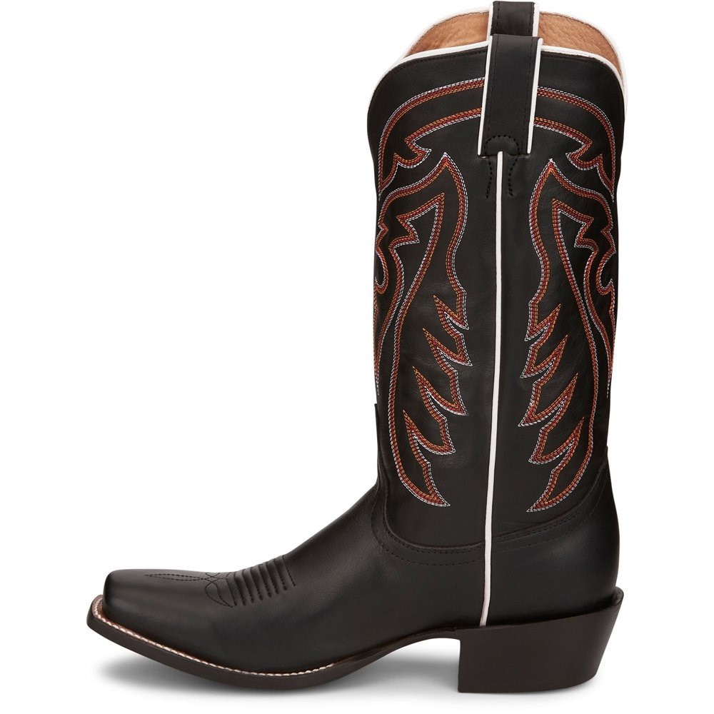 Justin Brindle Men's Cowboy Boots Black | NOTEIR-629