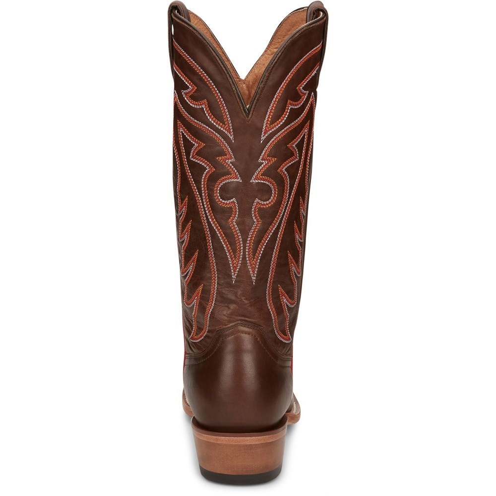 Justin Brindle Men's Cowboy Boots Brown | DLZUTR-326