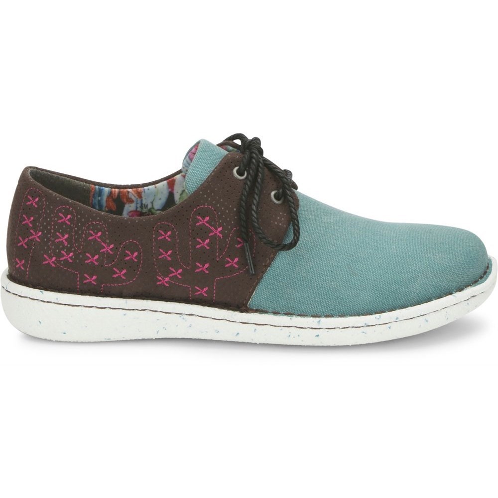 Justin Cac-Tie Women's Casual Shoes Turquoise | HXWIYD-491