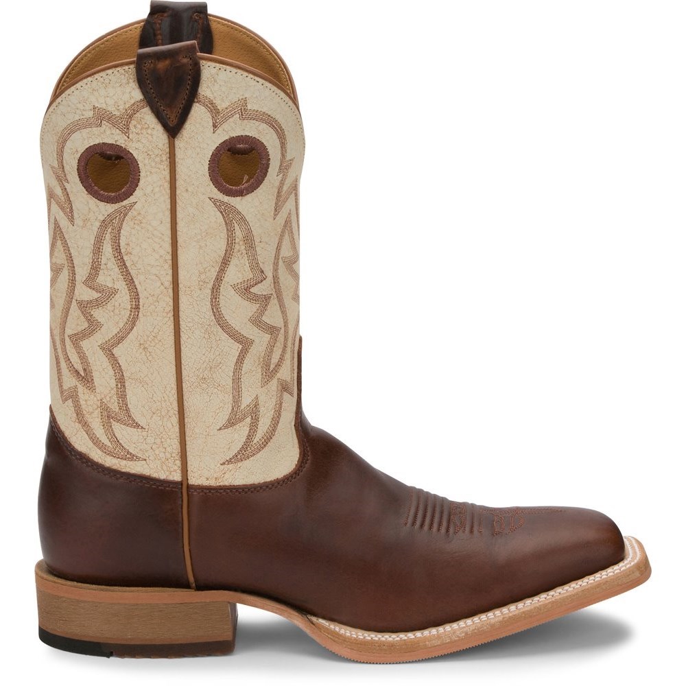 Justin Caddo Men's Cowboy Boots Brown | FWYRNB-203