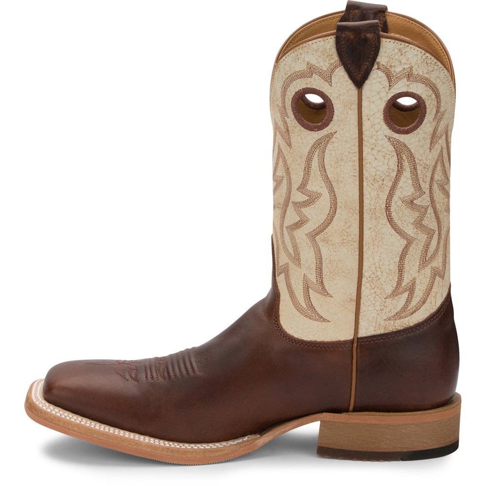 Justin Caddo Men's Cowboy Boots Brown | FWYRNB-203