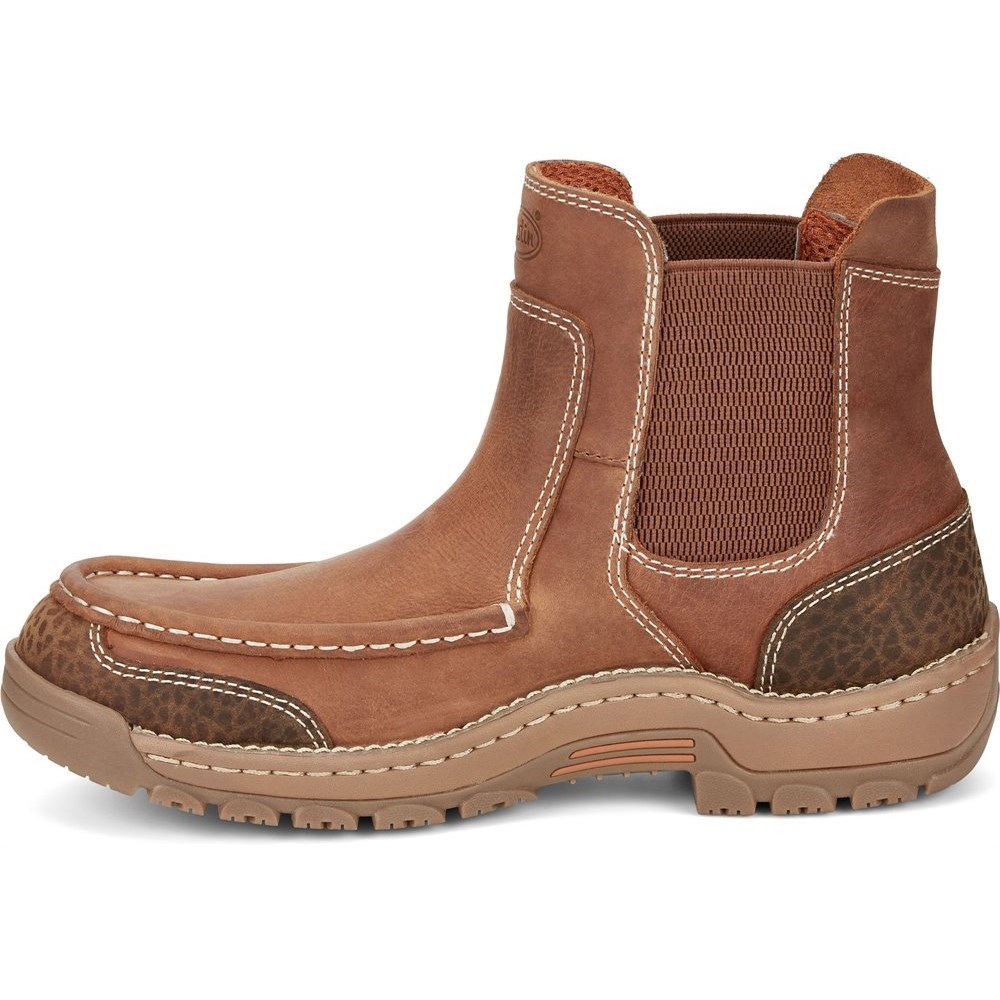 Justin Channing Men's Casual Shoes Brown | RHOXJF-269