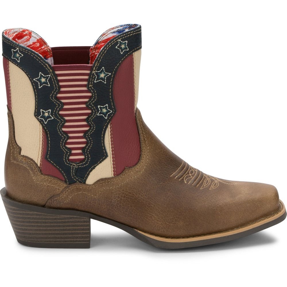 Justin Chellie Women's Cowboy Boots Brown | HEVRTJ-037