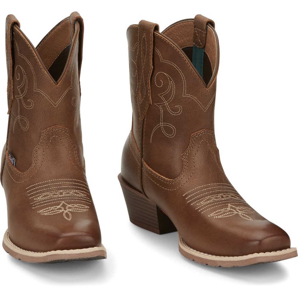 Justin Chellie Women\'s Cowboy Boots Brown | UNAKDC-254