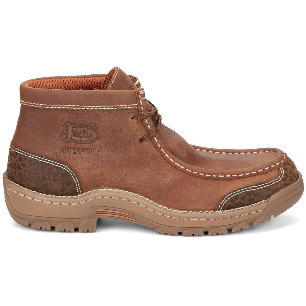 Justin Crafton Men's Casual Shoes Brown | XWRHZN-935