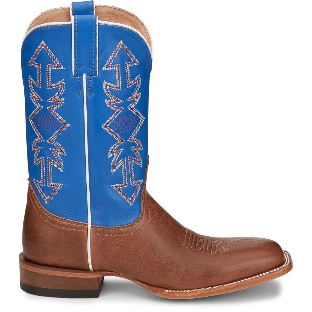 Justin Dayne Men's Cowboy Boots Brown | WPOCKN-743