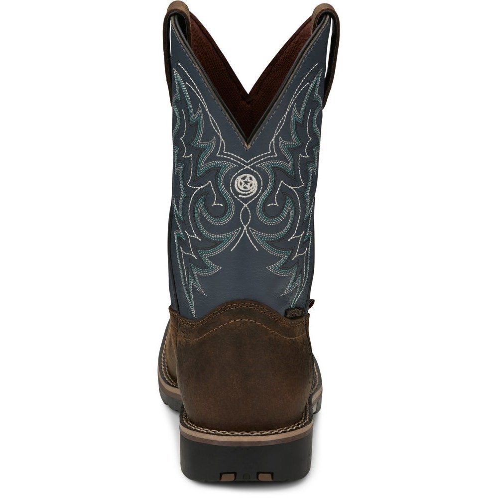 Justin Fireman Men's Cowboy Boots Brown | ILDRGZ-970