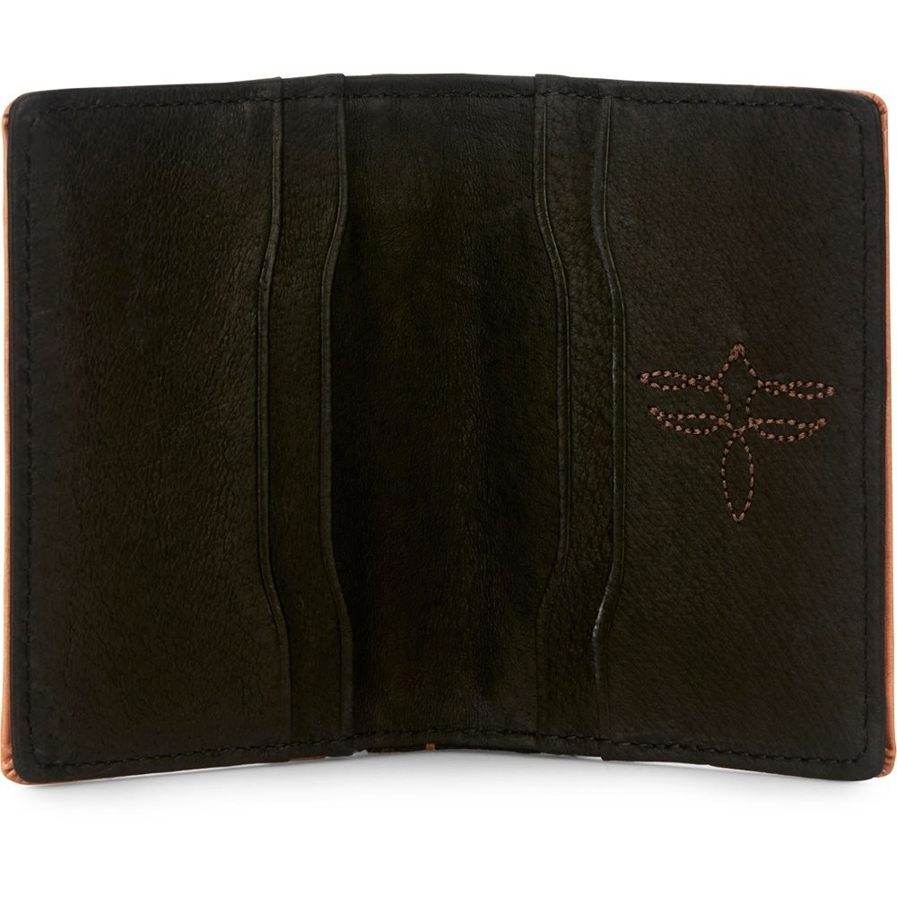 Justin Front Pocket Card Men's Wallets Brown | ZYAJHQ-049