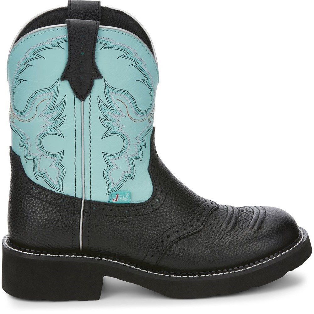 Justin Gemma Women's Cowboy Boots Black | SDQUNL-263