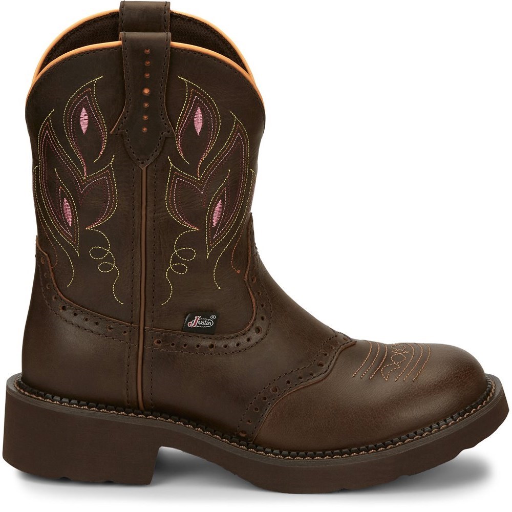 Justin Gemma Women's Cowboy Boots Dark Brown | MCZJOY-674