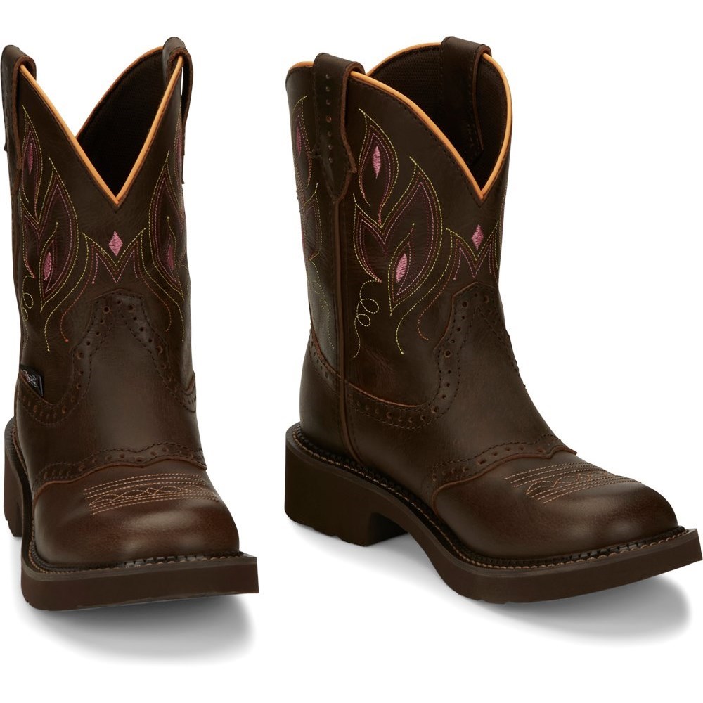 Justin Gemma Women\'s Cowboy Boots Dark Brown | MCZJOY-674