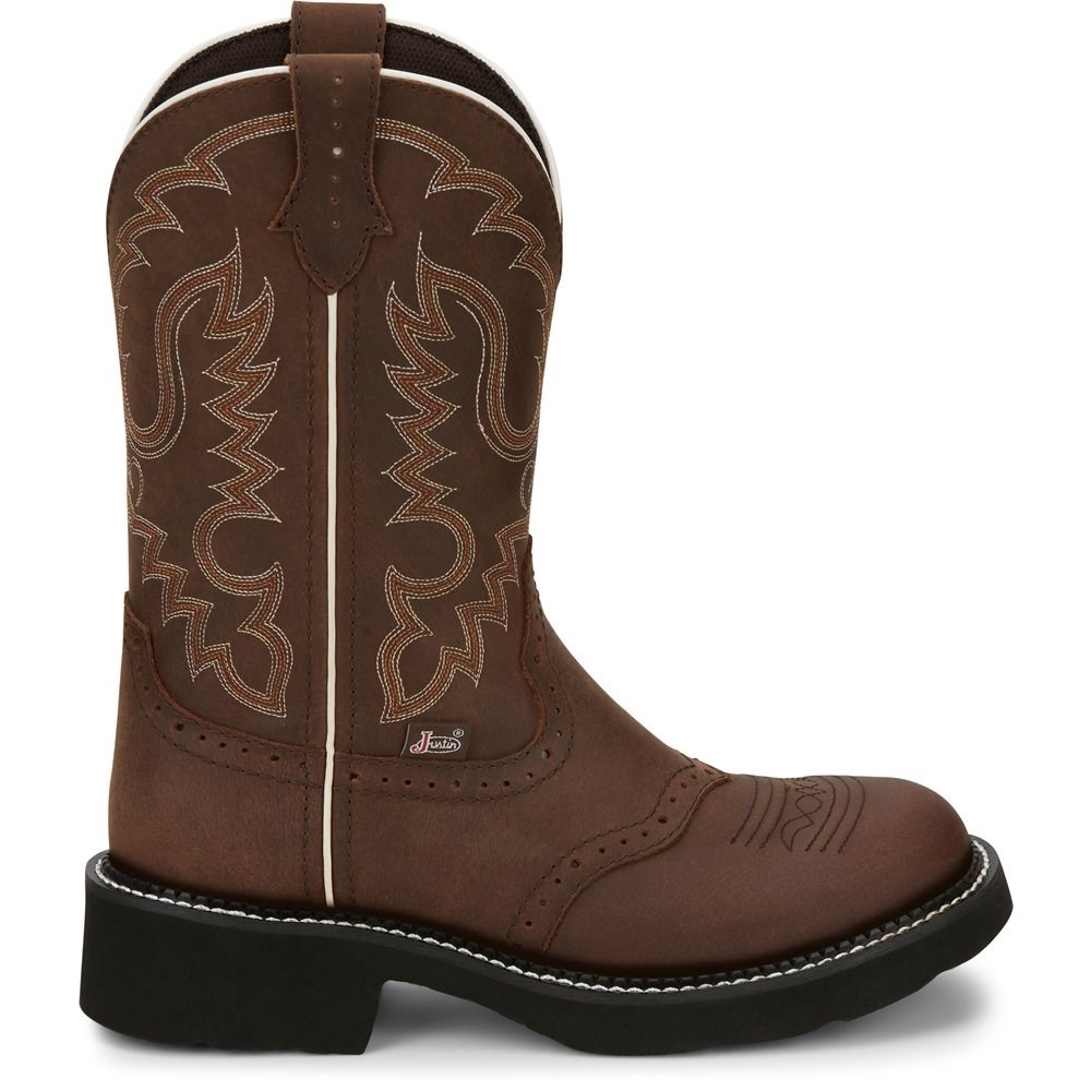 Justin Inji Women's Cowboy Boots Brown | IDKYHL-658