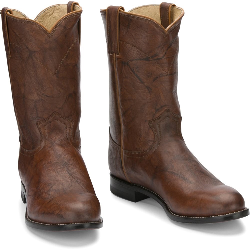 Justin Jackson Men\'s Cowboy Boots Brown | TWHDZI-023