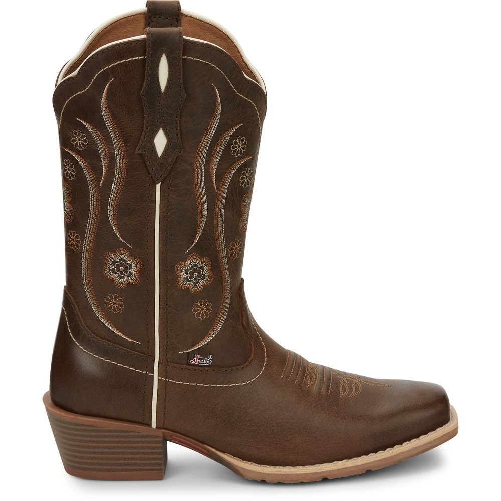 Justin Jessa Women's Cowboy Boots Brown | PVHUQF-352